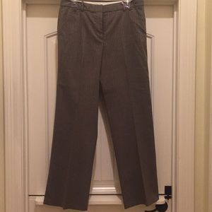 Dress pants gray/brown w/cream pinstripe - (A-33)